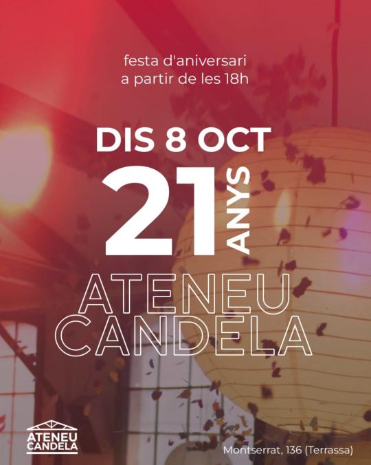  Cartell 21 aniversari Ateneu candela