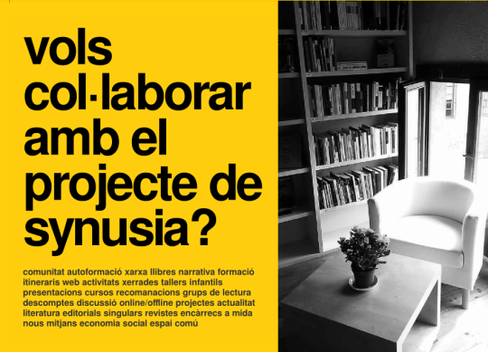 Vols col·laborar amb Synusia?